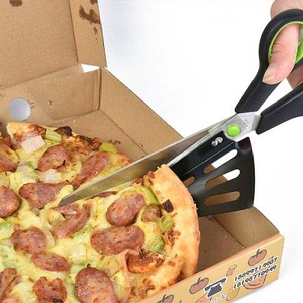 Необычный нож-ножницы из Китая для нарезания пиццы - фото