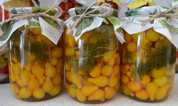 Желтые помидоры на зиму  готовим красивую и вкусную консервацию с фото